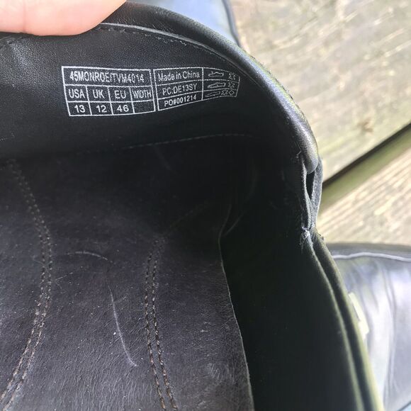 Men's Vionic 45 Monroe Slip On Loafers, Black Leather Size 13 Shoes Buckle - Picture 8 of 8